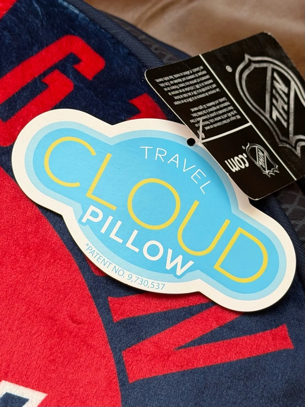 NWT NHL Washington Capitals Puck Travel Cloud Pillow